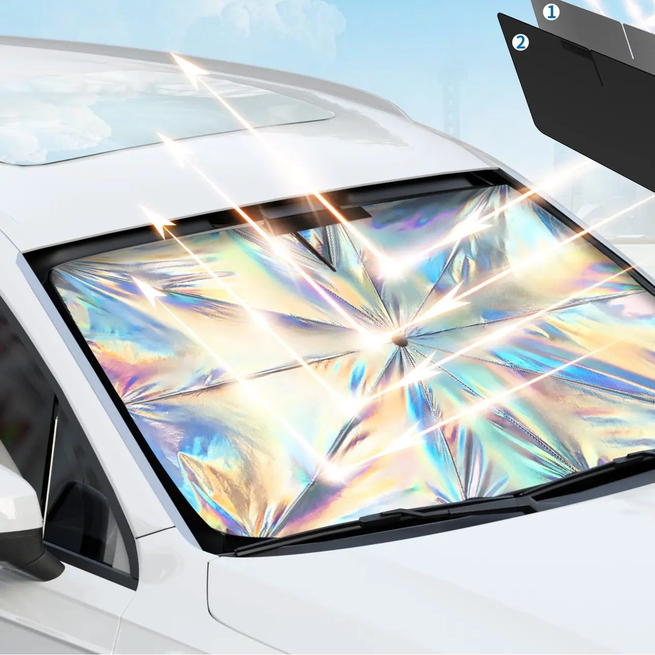Portable Umbrella Car Windshield Sunshade